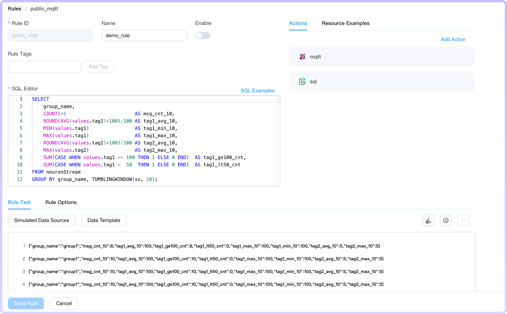 SQL-Based Rule Engine